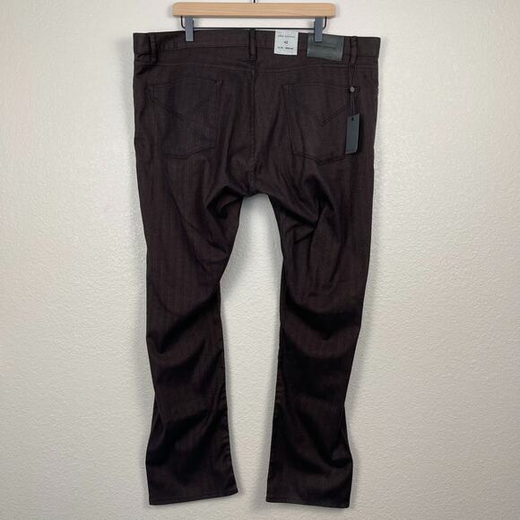 John Varvatos JV 701 Regular Fit Straight Leg Brown Stripe Pants 42 NWT - Picture 2 of 13